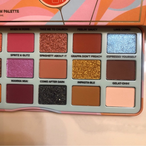 Too Faced Italian Spritz Lake Como Cocktail 18 Pan Eyeshadow Palette 18g NIB - Picture 7 of 15
